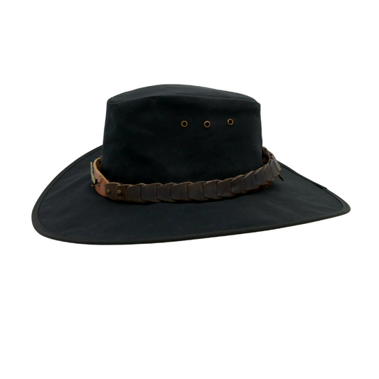 Kakadu Bronco Tinnie Drywax Shapeable Hat - Black