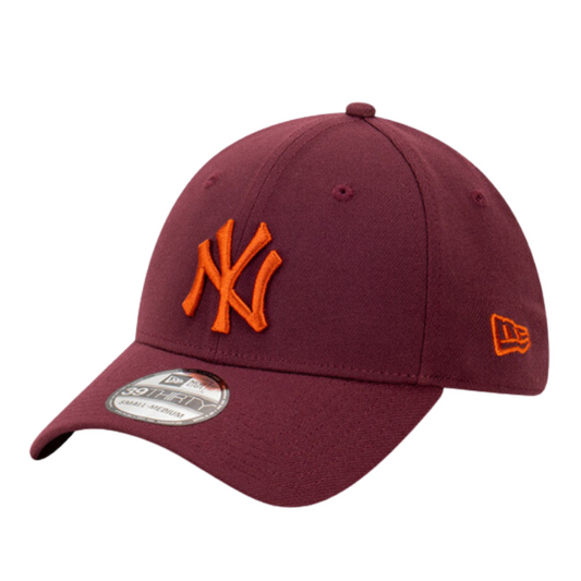New Era New York Yankees 39THIRTY Cap - Maroon/Fight Orange