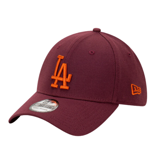 New Era Los Angeles Dodgers 39THIRTY Cap - Maroon/Fight Orange