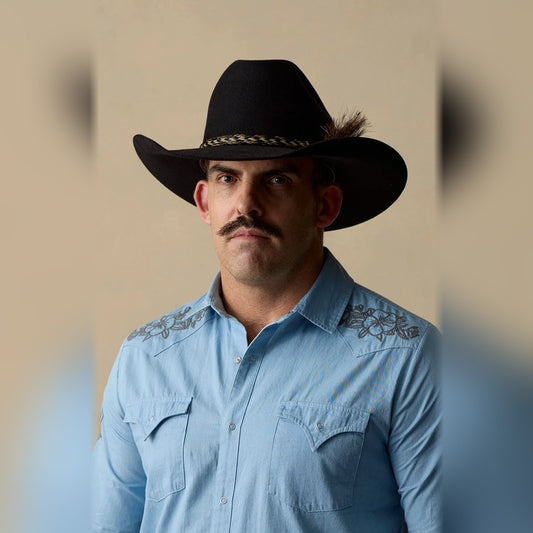 Akubra Rough Rider Hat - Black