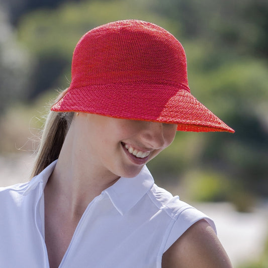 Evoke Annika Ponytail Cap - Red