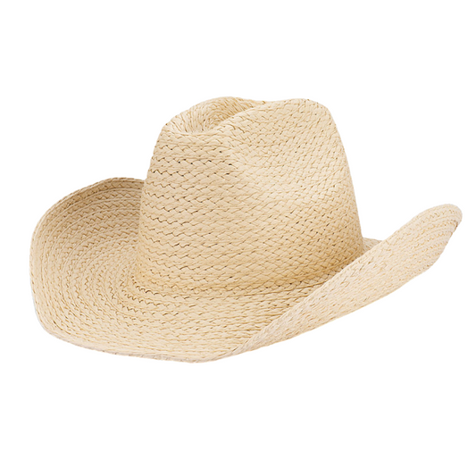 Avenel Dusty Trails Braided Shapeable Western Hat - Natural