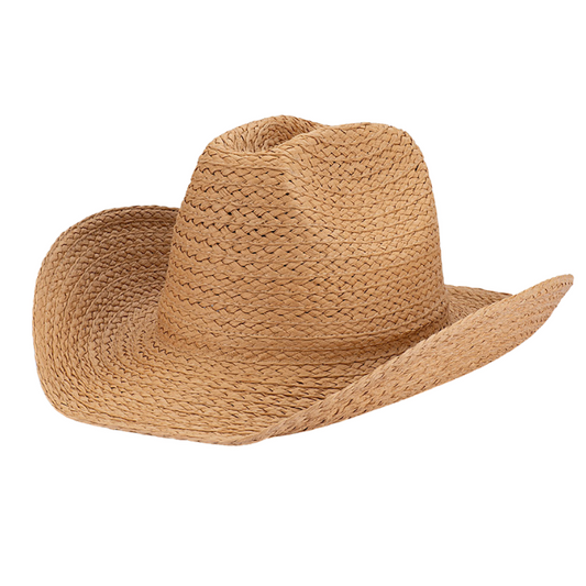 Avenel Dusty Trails Braided Shapeable Western Hat - Tan
