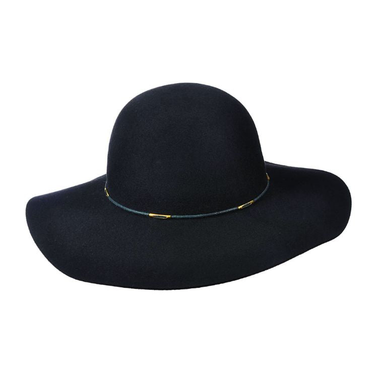 Avenel Of Melbourne Charlene Wide Brim Hat - Black