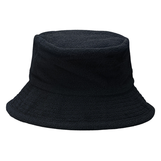 Avenel Knoxley Towelling Bucket Hat  - Black
