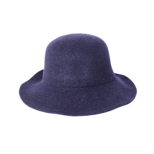 Avenel Boiled Wool Hat - Navy
