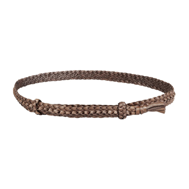 Badgery Hand Plaited Kangaroo Leather Ridge Hat Band - Brown – Hats By ...