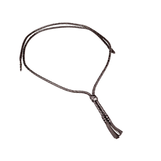 Badgery Kangaroo Chin Strap Thin Braid - Black