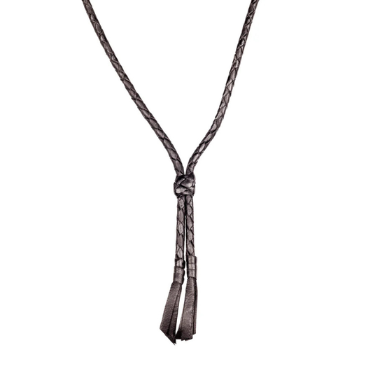 Badgery Kangaroo Chin Strap Thin Braid - Black