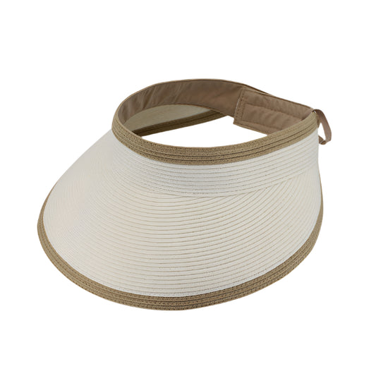 Before Dark Isla Visor - Beige/Chocolate