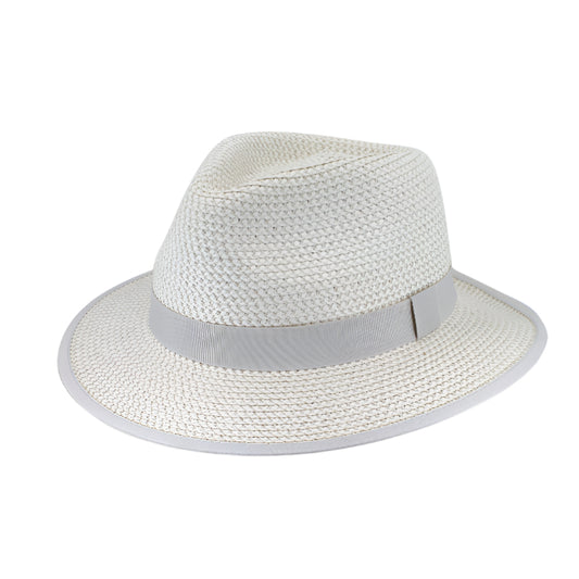 Before Dark Izzy Fedora - Ivory/Light Grey