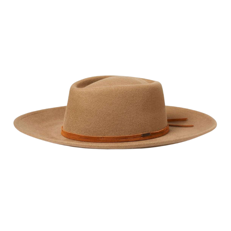 Brixton Field X Cappello Da Cowboy Unisex – Tesa Larga, Colore Nero, In Poliestere, Con Sottogola Regolabile