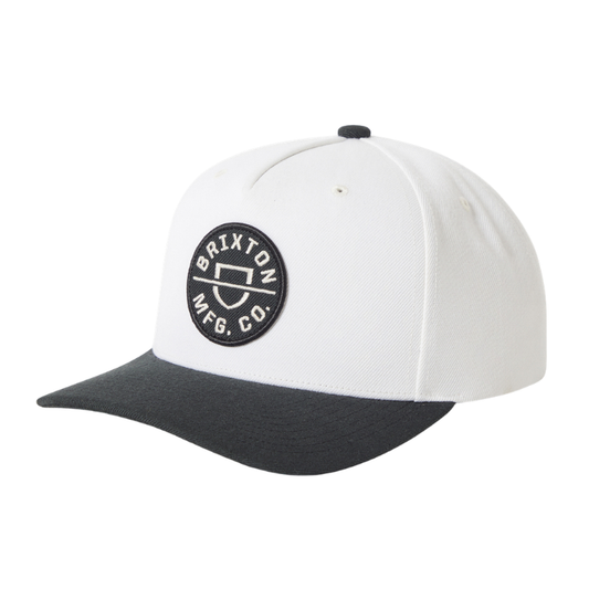Brixton Crest C MP Snapback - Black/Off White