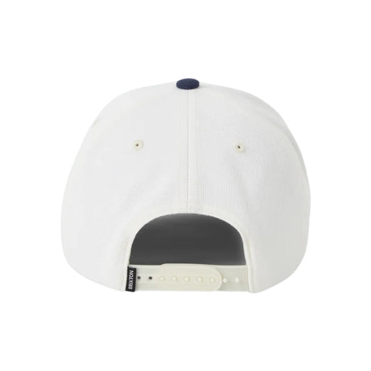 Brixton Crest C MP Snapback - Wax Paper/Navy