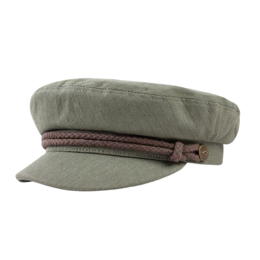 Brixton Fiddler Cap - Olive Surplus/Brown