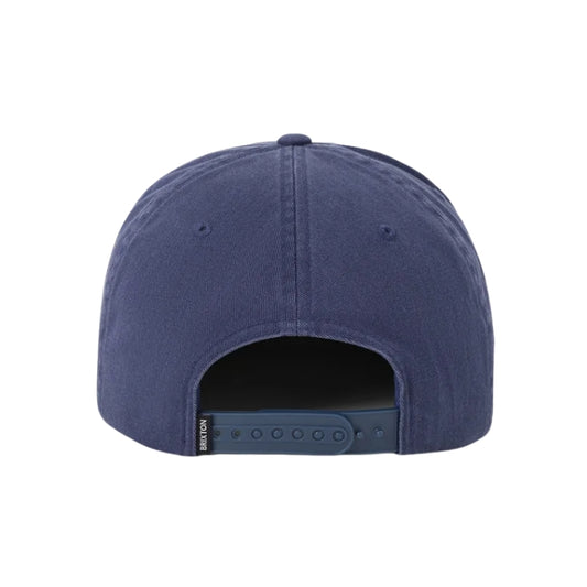 Brixton Trademark Snapback Cap – Washed Navy