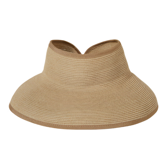 Brixton Ivy Packable Straw Visor - Tan