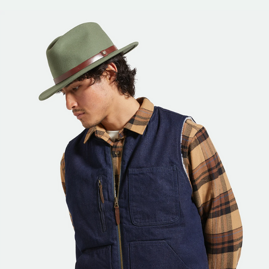 Brixton Messer Fedora - Light Moss