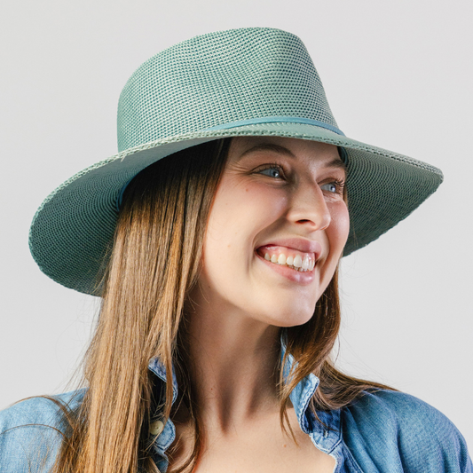 Cancer Council Ladies Jacqui Mannish Hat - Blue Haze