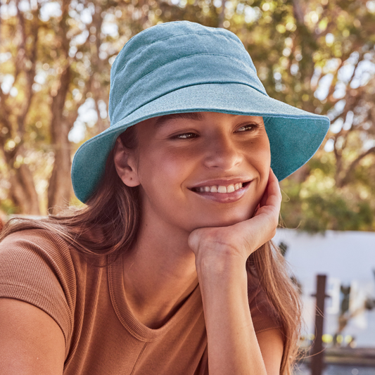 Cancer Council Golf Bucket - Denim Blue