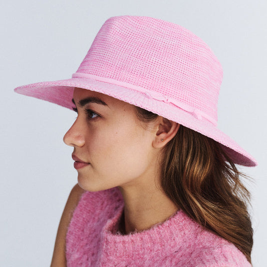 Cancer Council Ladies Jacqui Mannish Hat - Candy Pink