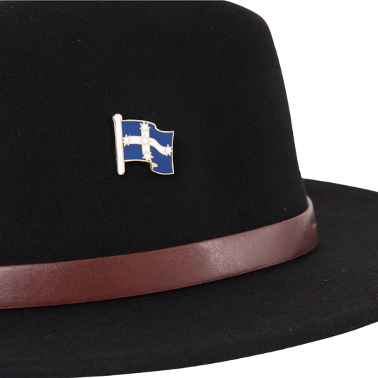 Eureka Hat Pin - Navy/White