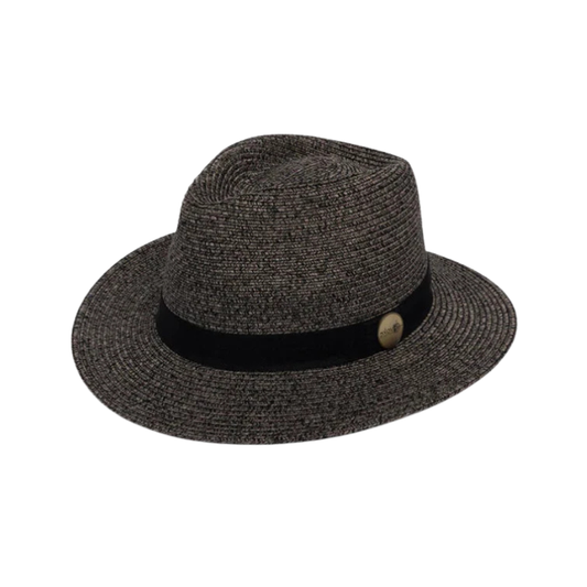 Evoke Unisex Reef Fedora - Charcoal