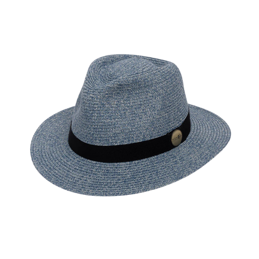 Evoke Unisex Reef Fedora - Mix Blue