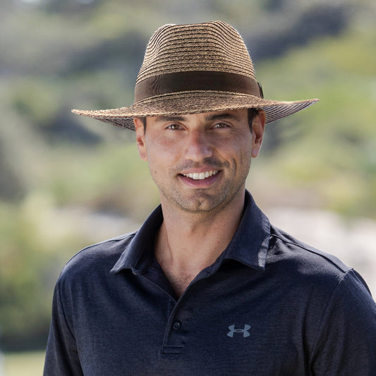 Evoke Flexibraid Phoenix Unisex Fedora - Chocolate