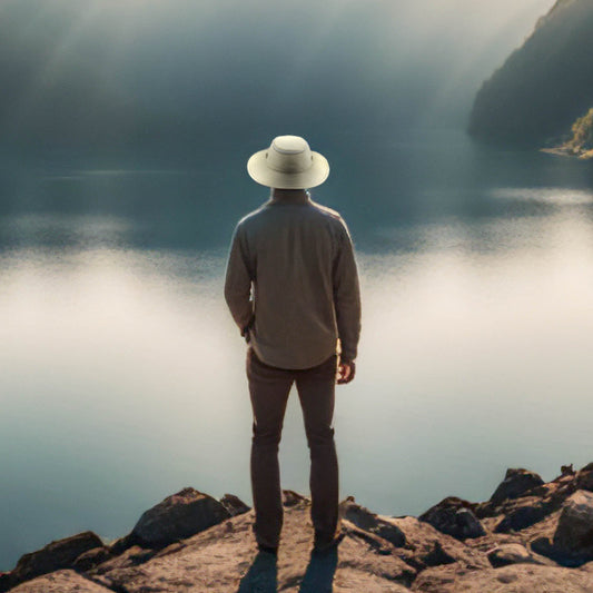 Evoke Maurie Fedora - Light Khaki