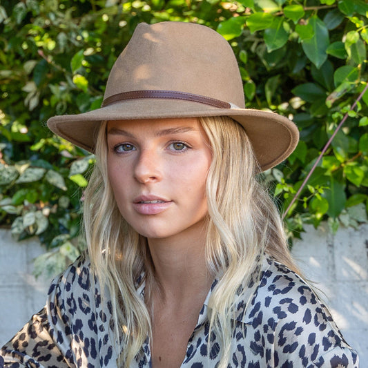 Evoke Paterson Fedora - Camel