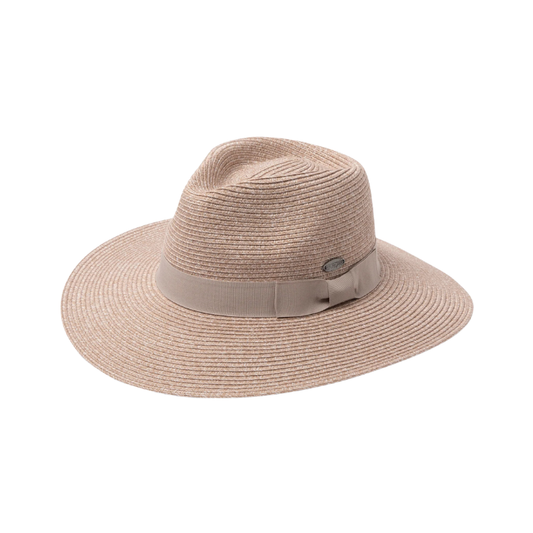 Before Dark Fiona Wide Brim Fedora - Sandstone