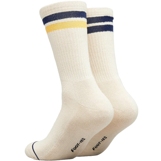 Footies Corona Retro Sneaker Socks 2 Pack - Cream