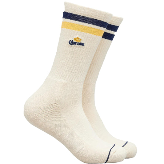 Footies Corona Retro Sneaker Socks 2 Pack - Cream