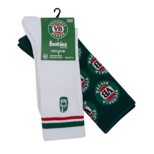 Footies VB Tinnie Sneaker Socks 2 Pack - Black