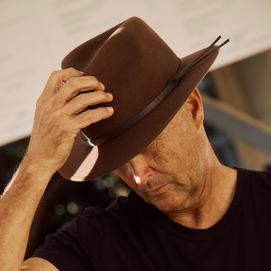 GC Hats Downtown Felt Fedora - Chocolate