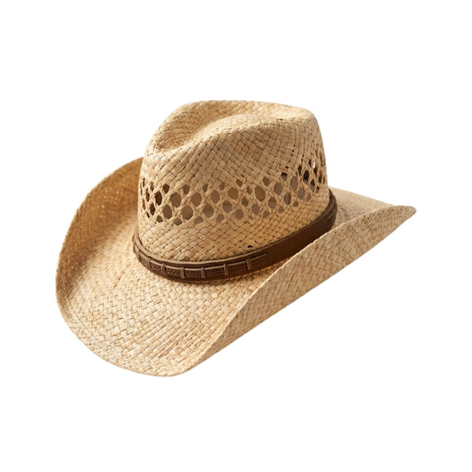 GC Hats Blaze Raffia Cowboy Hat - Natural