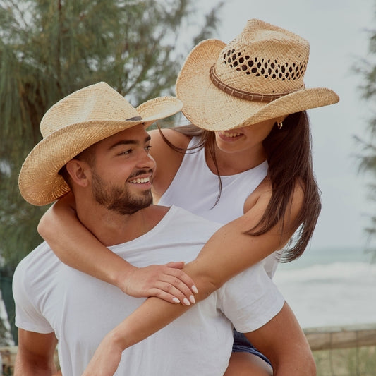 GC Hats Maverick Raffia Cowboy Hat - Natural