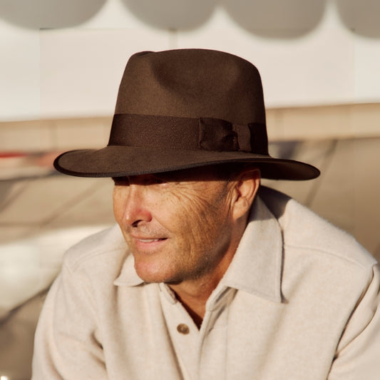 GC Hats Indy Felt Fedora - Chocolate