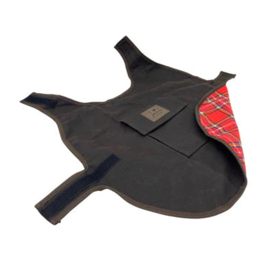 Jacaru Oilskin Dog Coat - Brown