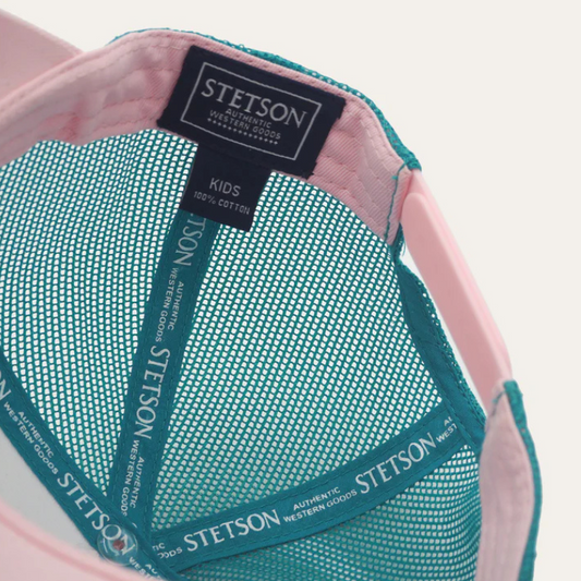 Stetson Kids Bronco Trucker Cap - Pink