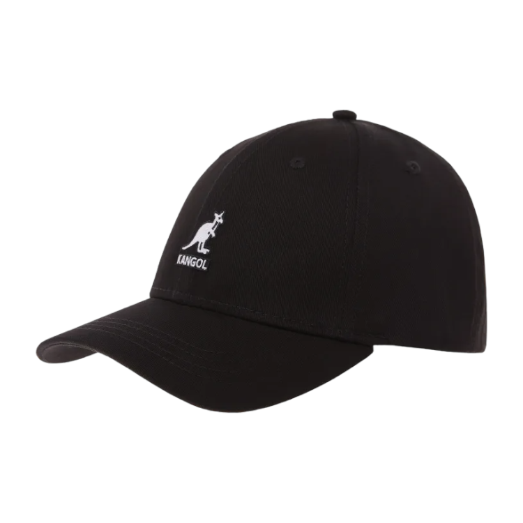 Kangol Essential Cotton Twill Baseball Cap - Black