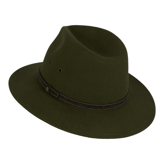 Kooringal Mid Brim Fedora Ramble - Olive