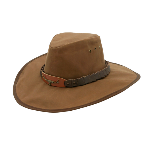 Kakadu Bronco Tinnie Drywax Shapeable Hat - Rust