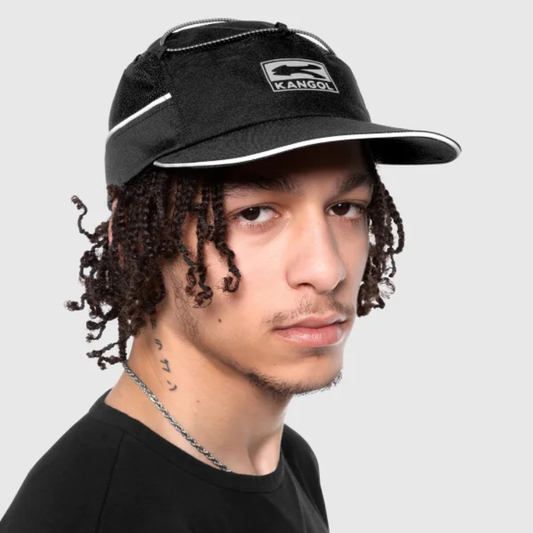 Kangol Reflective Speed 5 Panel Cap - Black