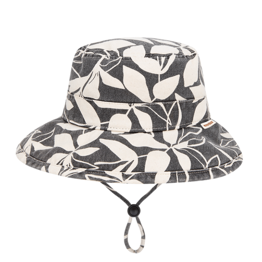 Kooringal Kids Coral Bay Mini Girls Wide Brim - Black
