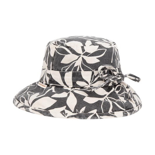 Kooringal Kids Coral Bay Mini Girls Wide Brim - Black