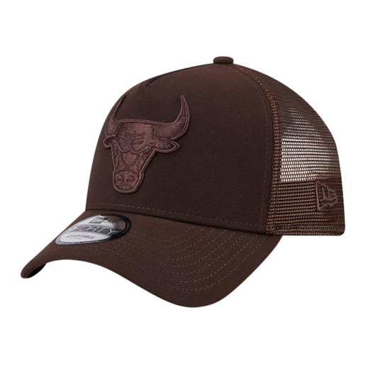 New Era Chicago Bulls  9FORTY A Frame Trucker - Burnt Wood