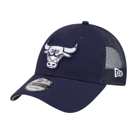 New Era Chicago Bulls 9FORTY Trucker Cap - Navy/White
