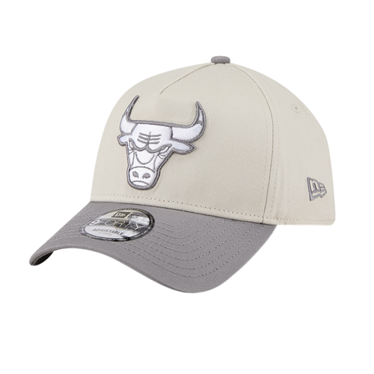 New Era Chicago Bulls 9FORTY A Frame - Stone/Storm Grey
